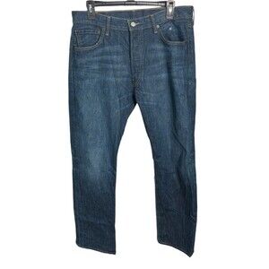 Levi’s‎ Men’s 501 Straight Jeans 36x34 Button Fly Dark Wash
